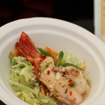 Grilled tiger prawns in spicy lemongrass and lime dressing / Mango Tree (Taste of London 2013)